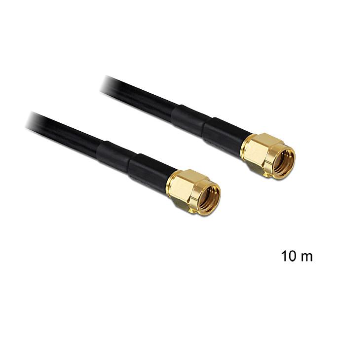 Antennekabel DeLOCK RP-SMA til RP-SMA LMR195 - 10 m