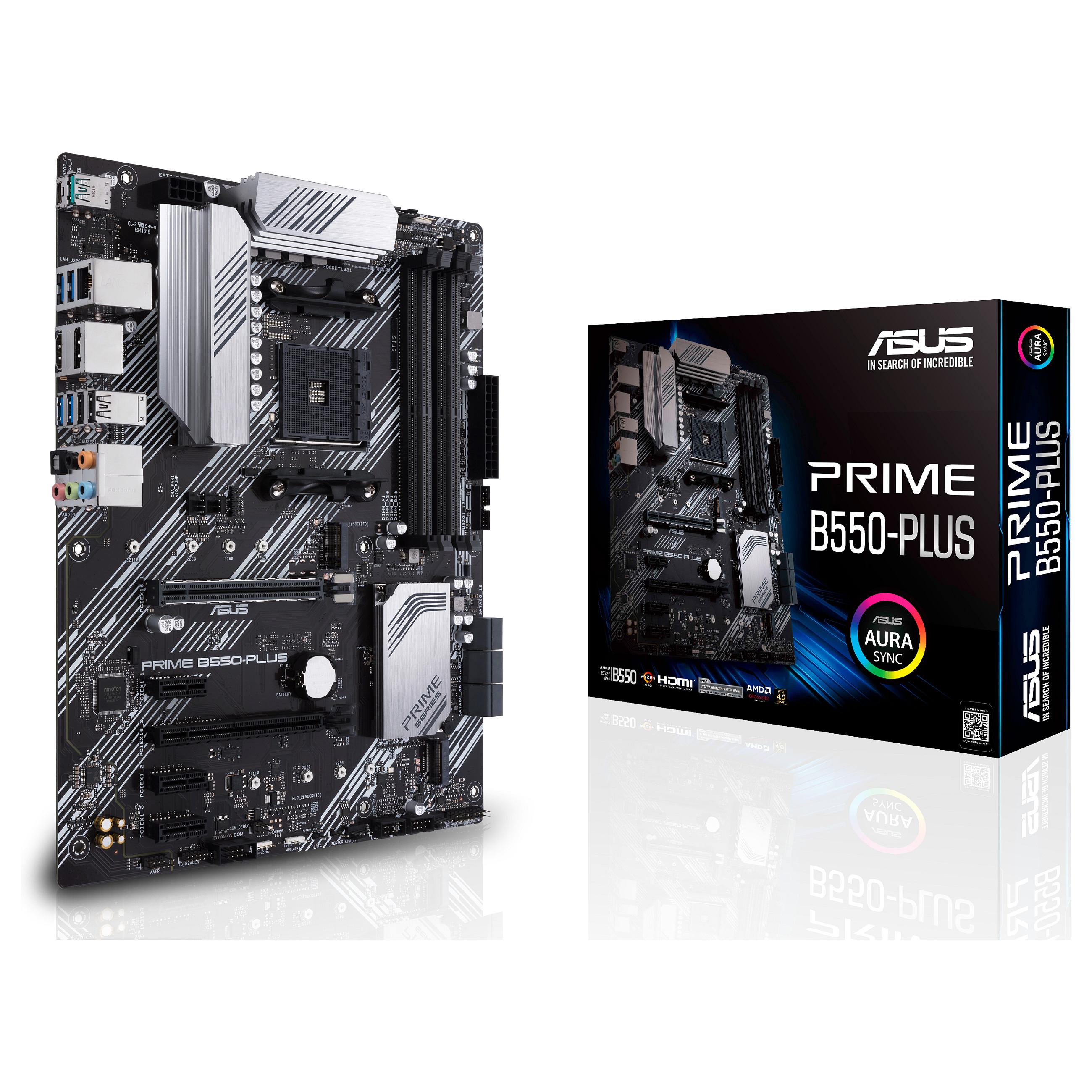 ASUS PRIME B550-PLUS Bundkort - AMD B550 - AMD AM4 - DDR4 RAM - ATX