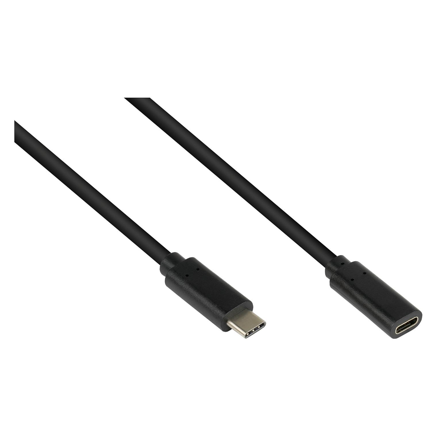 USB-C forlængerkabel 2831-CV005S - 0,5 m, sort