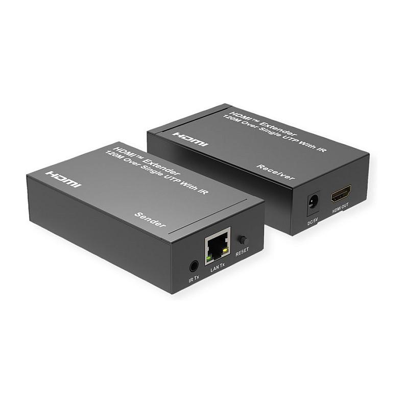 HDMI-forlænger ROLINE over IP 1080p 120 m med IR