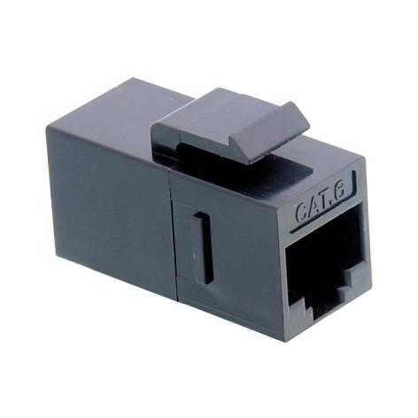 RJ-45 Keystone-kobling VALUE Cat.6 uskærmet - sort