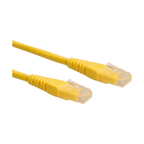 Netværkskabel ROLINE Cat.6 U/UTP patchkabel - gul, 1 m