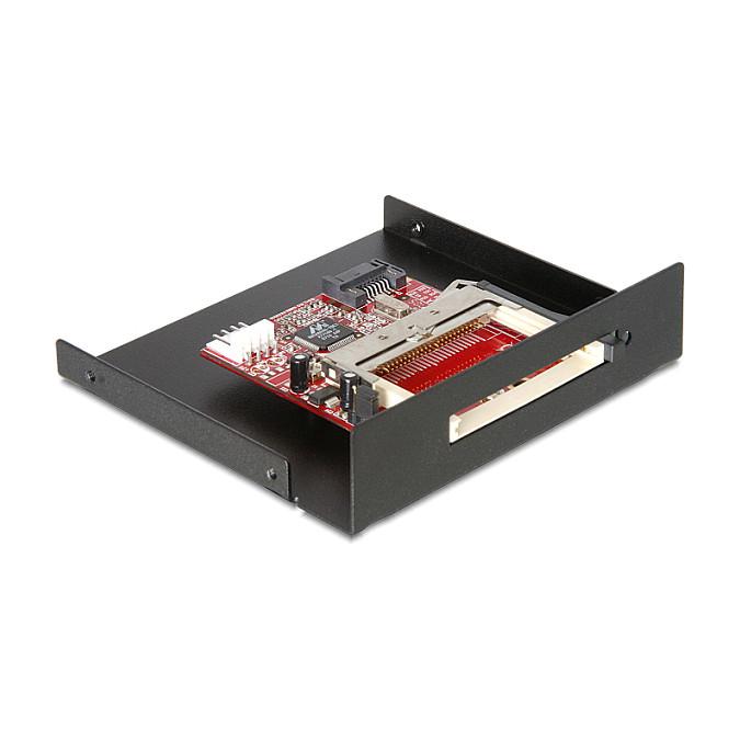 Kortlæser DeLOCK SATA 3,5" til Compact Flash - sort
