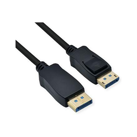 DisplayPort-kabel ROLINE DP2.0 DP-DP 1,5 m - sort