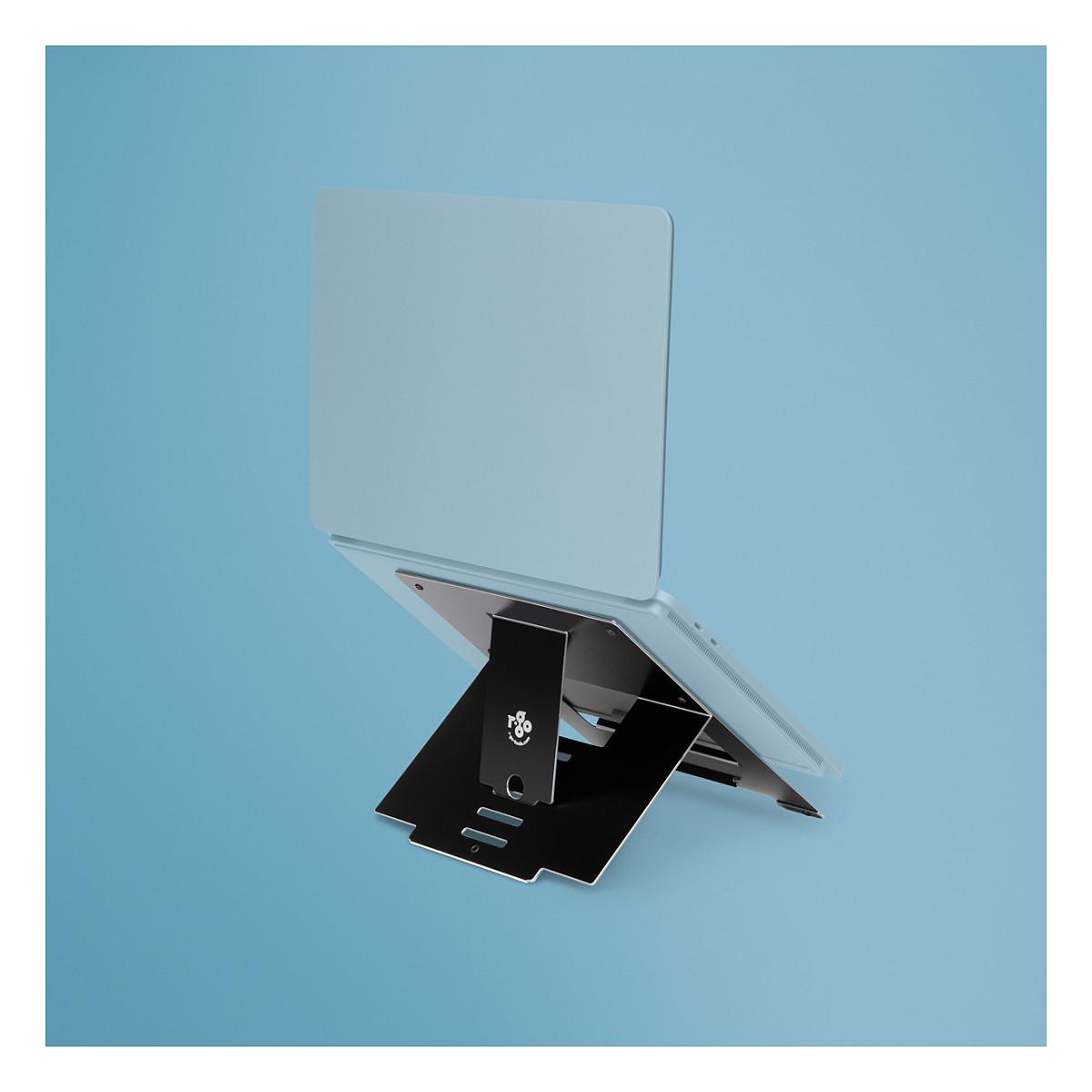 R-Go Laptop stand Riser Flexible - Stander til notebook - sort