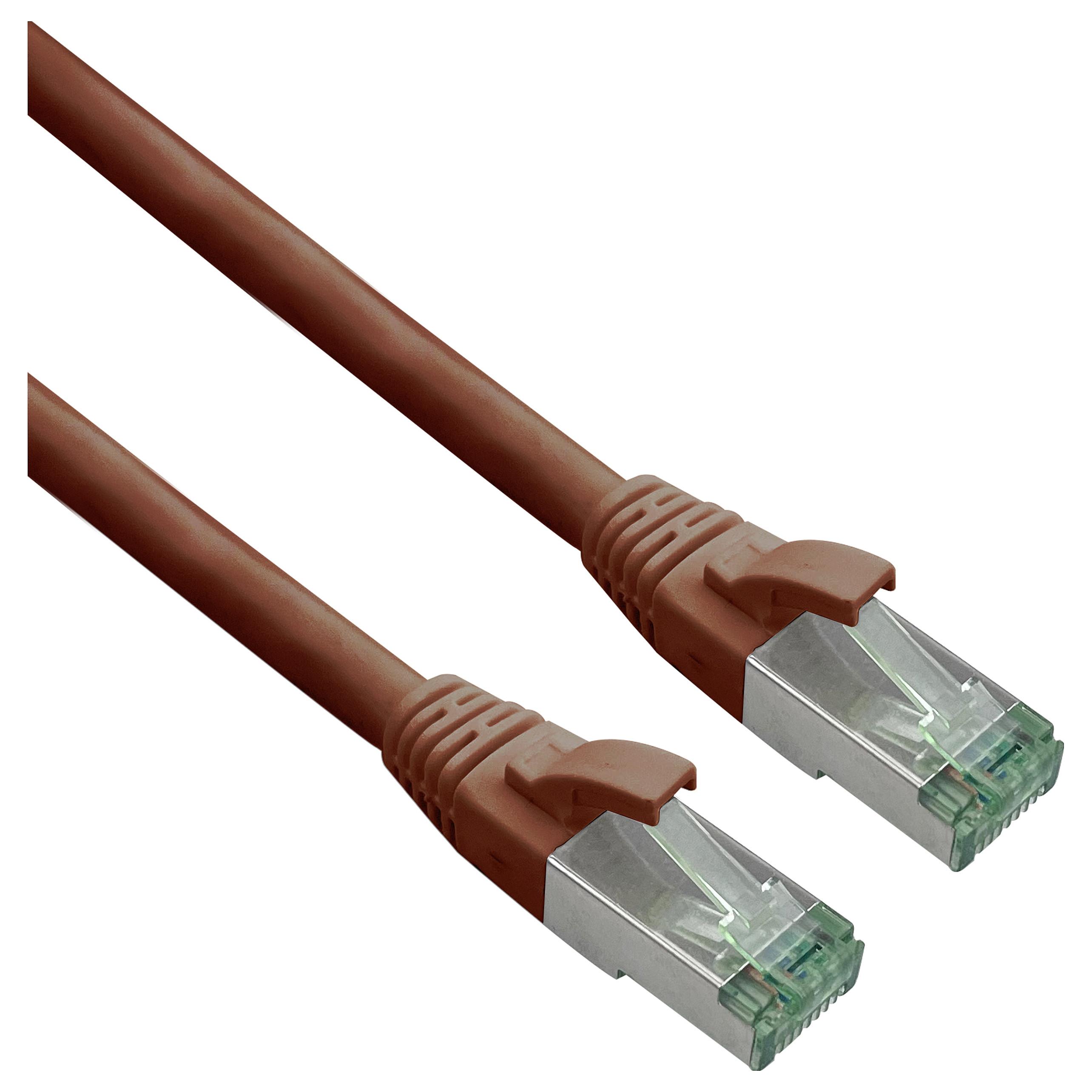 Patchkabel Helos Cat.6a Superflex Cat.7 3,0 m - brun