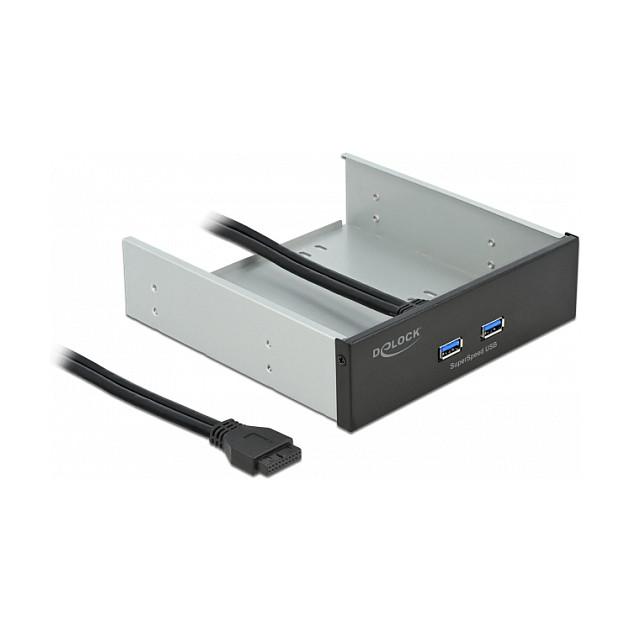 Frontpanel DeLOCK 5,25" - 2 x USB 5 Gbps Type-A