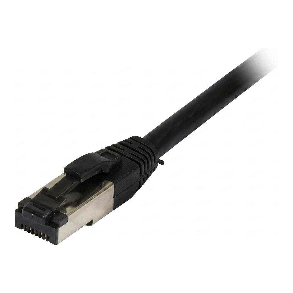 Patchkabel RJ45 CAT81 2000Mhz 2m schwarz SSTPSFTP TPELSZHSuperFlex AWG26 Synergy 21