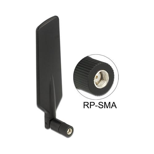 LTE-antenne DeLOCK 12409 dualband RP-SMA - sort