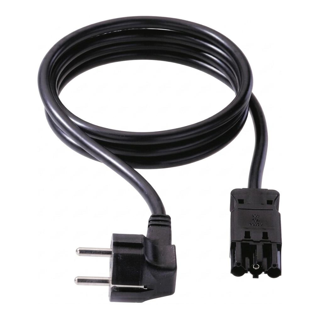 Bachmann Strøm CEE 7/4 (male) - Strøm GST18i3 (female) Sort Strømkabel