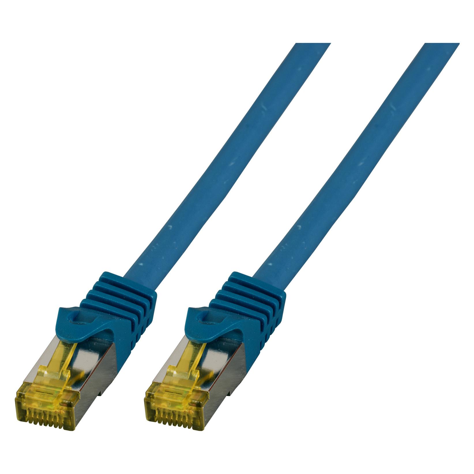 EFB Elektronik MK7001.0,15BL netværkskabel Blå 0,15 m Cat6a S/FTP (S-STP)