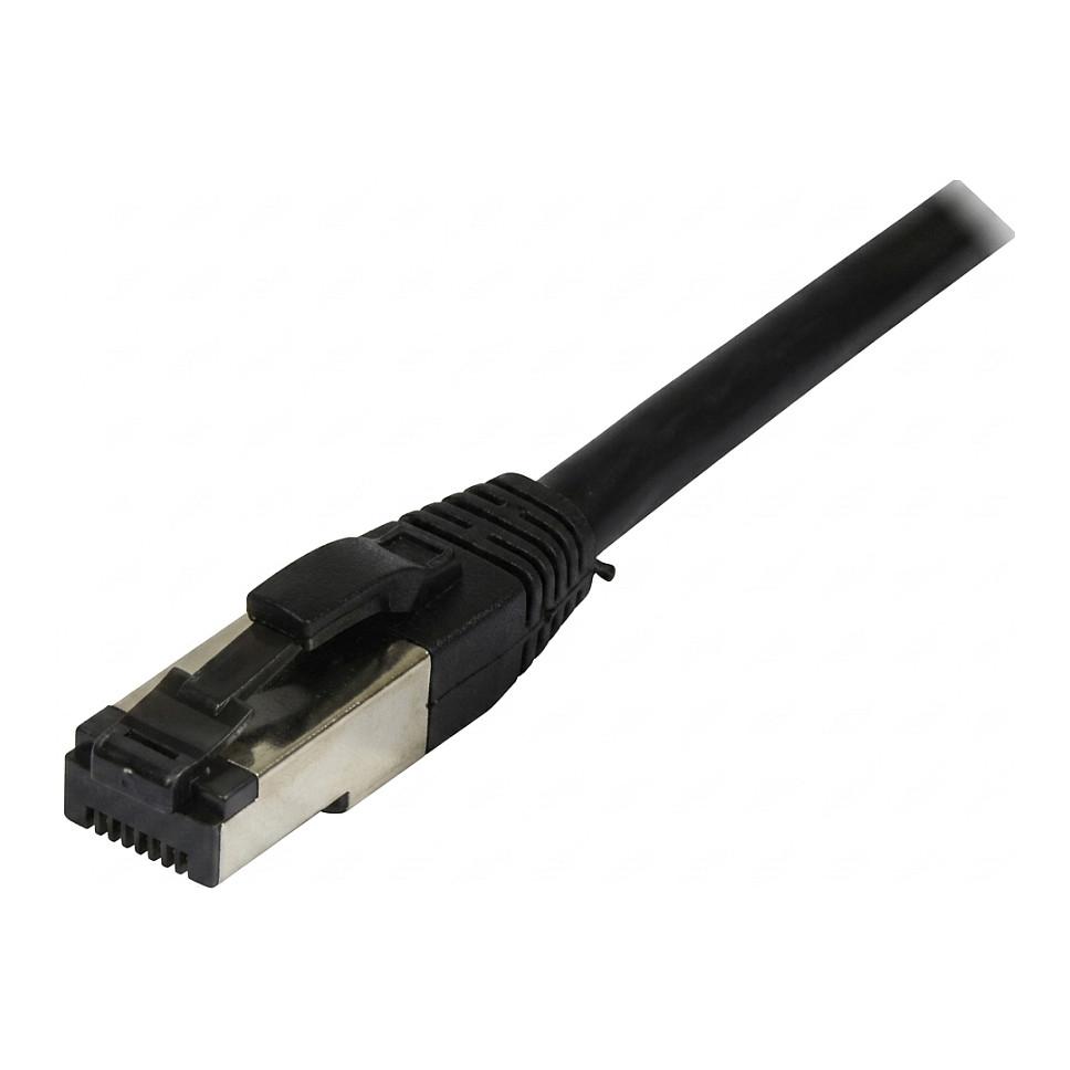 Patchkabel RJ45 CAT81 2000Mhz 025m schwarz SSTPSFTP TPELSZHSuperFlex AWG26 Synergy 21
