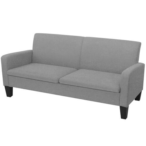 Todelt sofasæt lysegråt stof