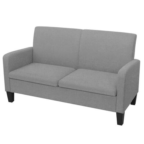 Todelt sofasæt lysegråt stof