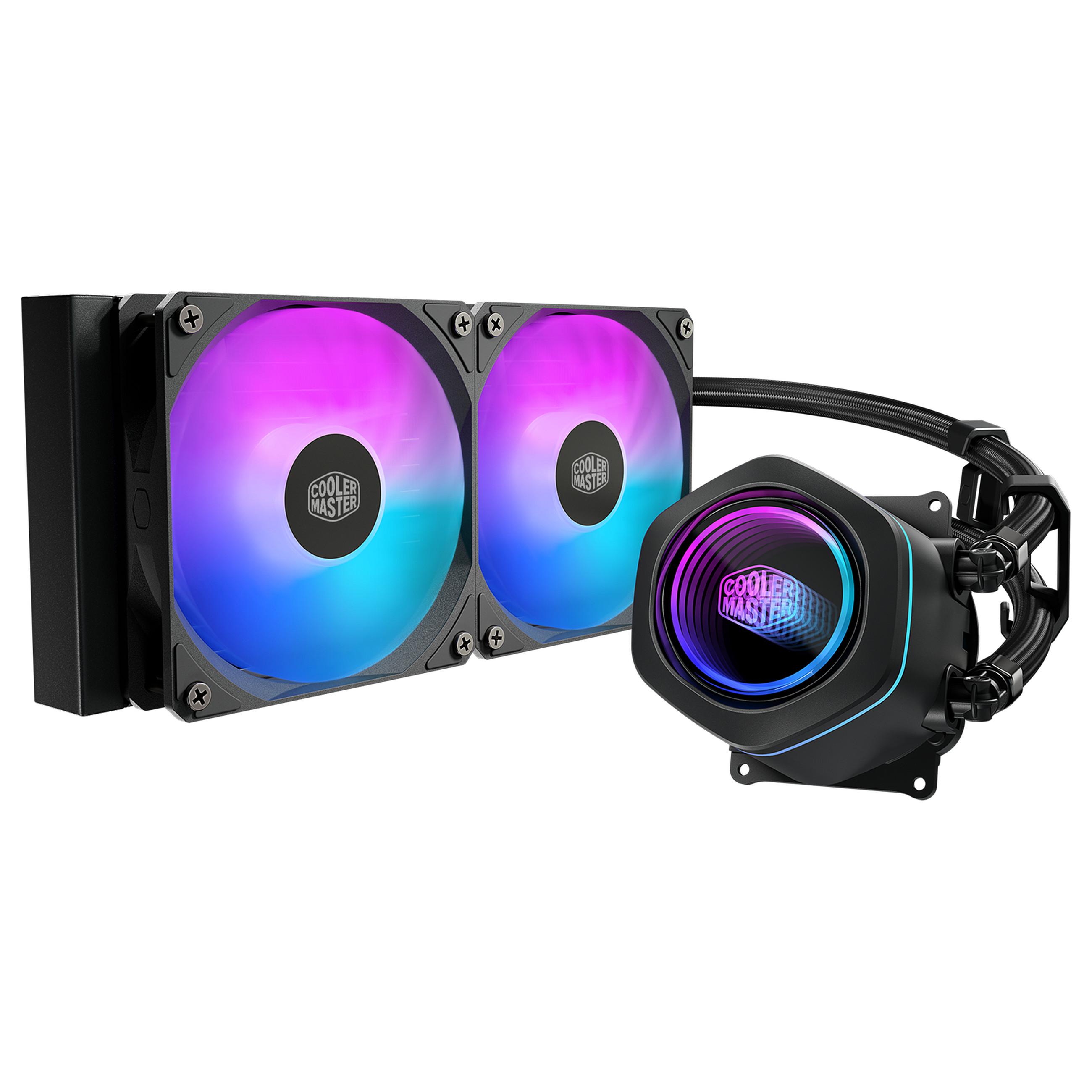 Cooler Master MasterLiquid Core Nex processor AIO-vandkøler med 2 x 120 mm blæsere - sort