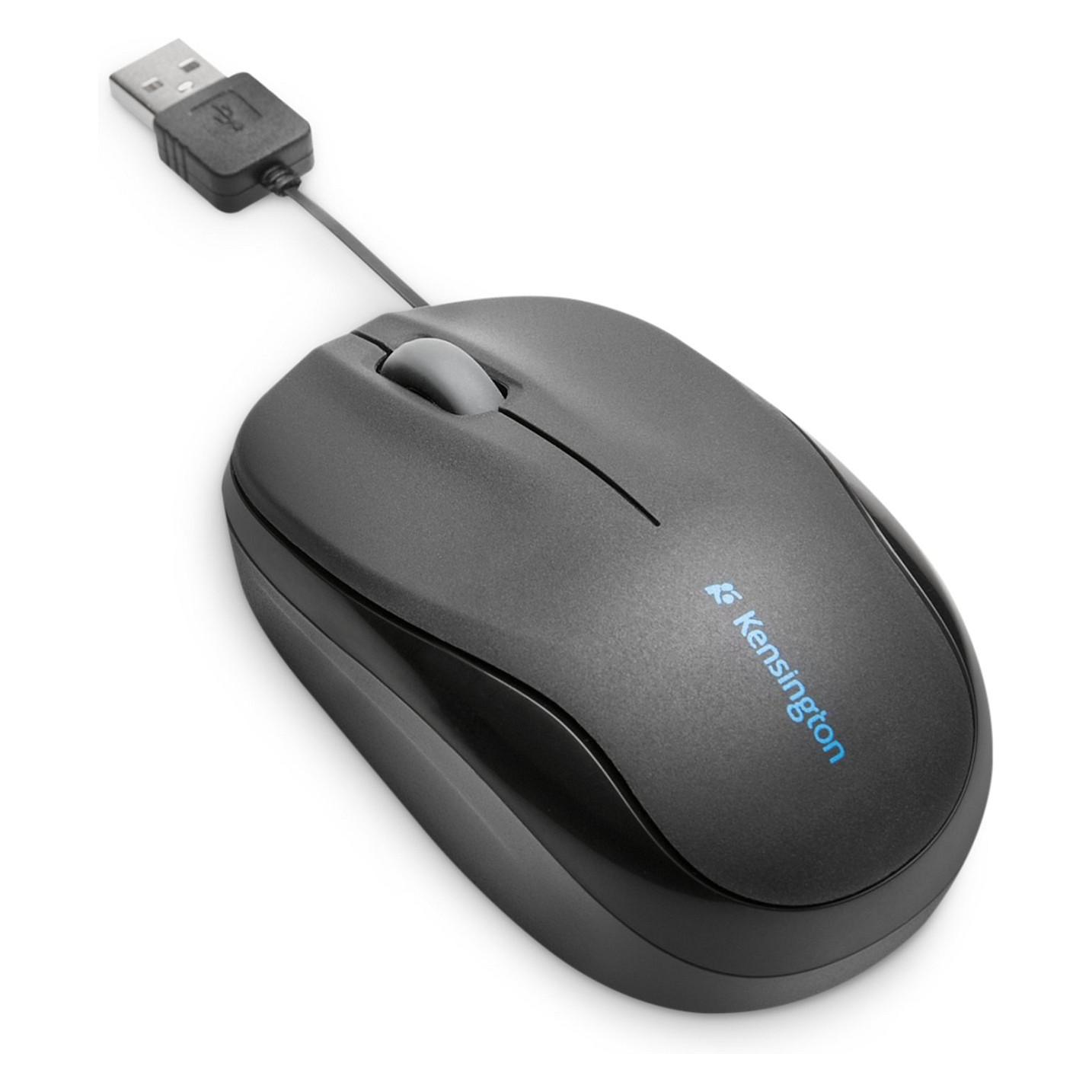 Kablet mus Kensington Pro Fit Retractable Mobile Mouse - sort