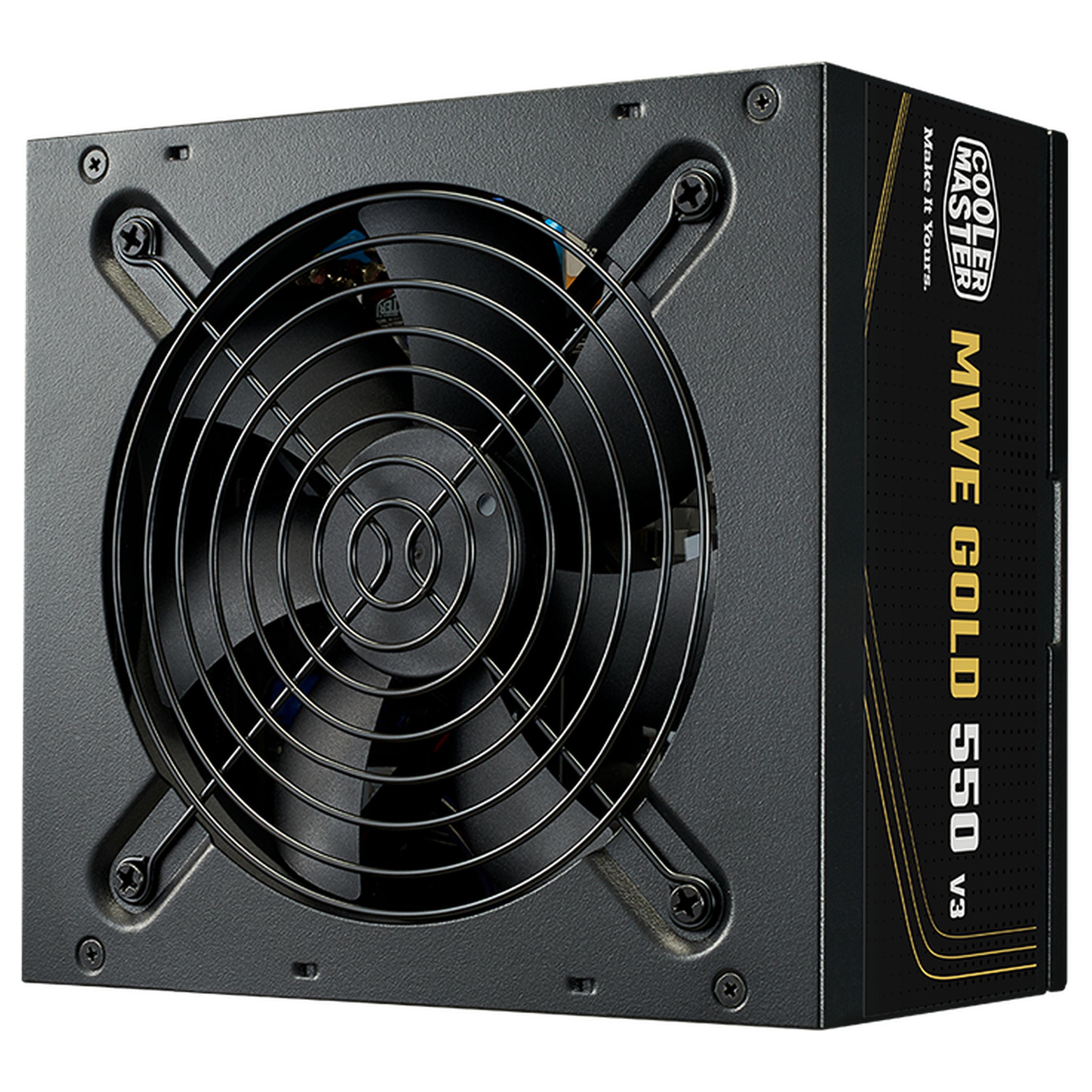 Cooler Master MWE Gold V3 ATX 3.1 Non-Modular enhed til strømforsyning 550 W 24-pin ATX Sort