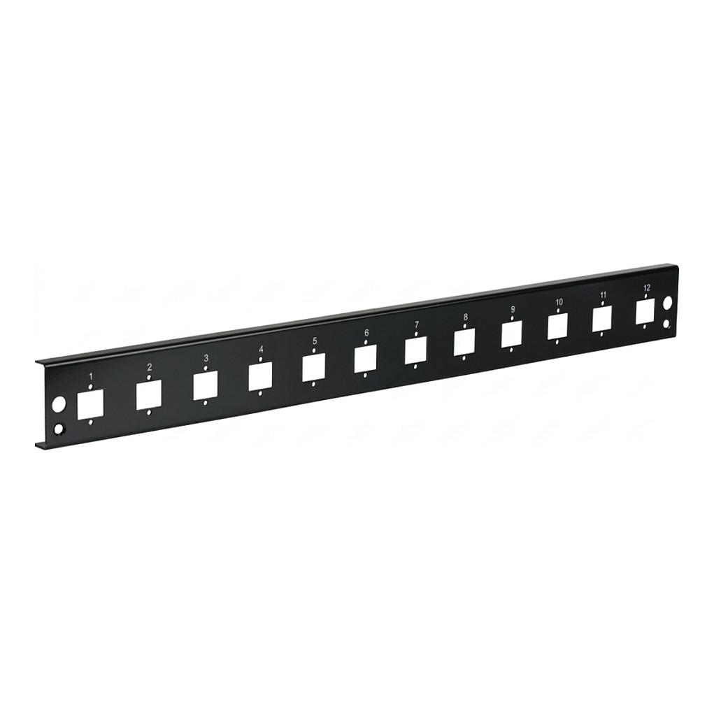 Frontblende EFB Elektronik 12x E2000 Duplex E2000 Compact (RDM) - sort