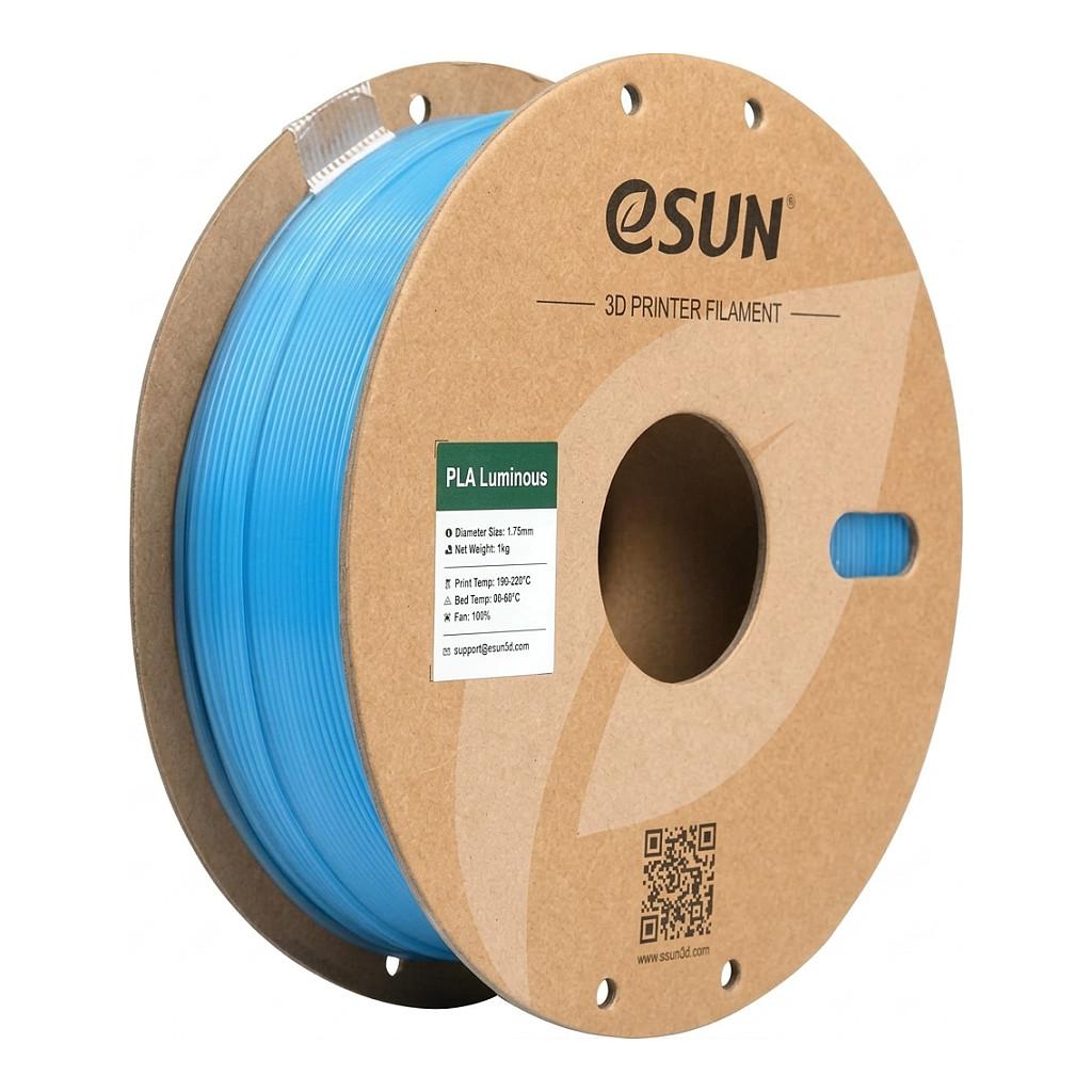 3D-printerfilament eSUN ePLA-Luminous 1,75 mm 1 kg - blå