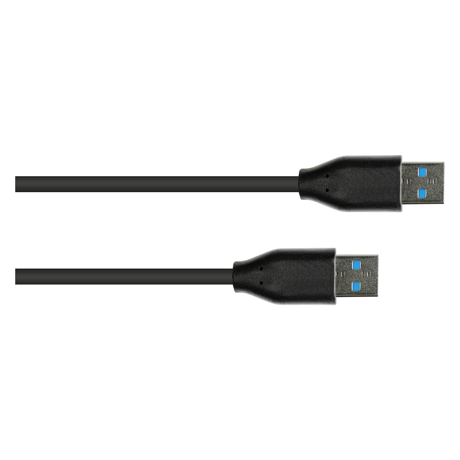 USB 3.2 Gen 2-kabel econ connect 2831-AA010S A-A - 1 m, sort