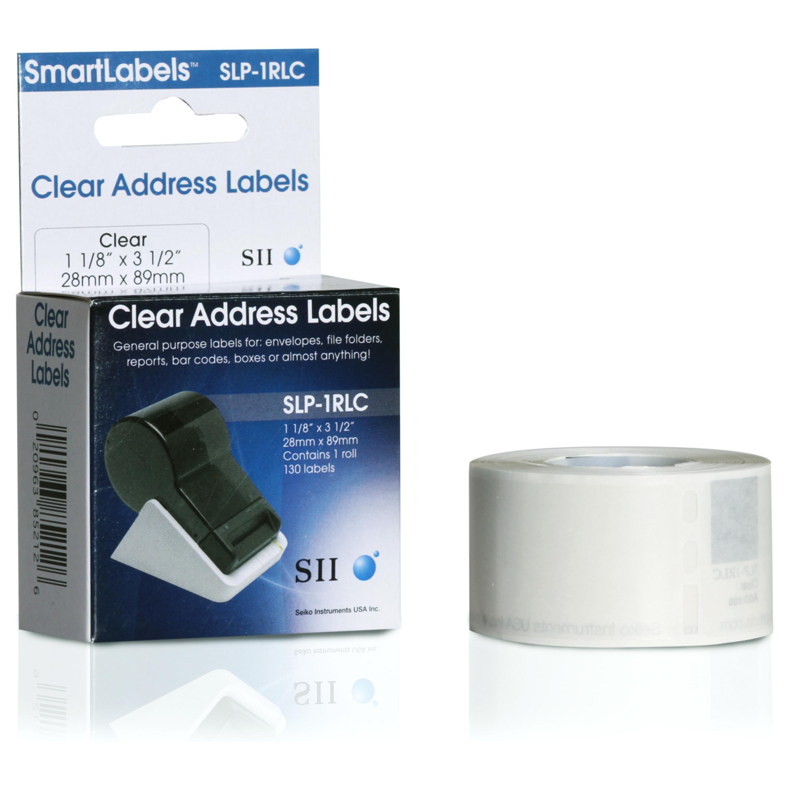 Seiko Instruments SLP-2RLC - Klar - 28 x 89 mm 260 etikette(r) (2 rulle(r) x 130) adresseetiketter - for Smart Label Printer 440, 440 Office Administration Pack, 450, 620, 650, 650SE