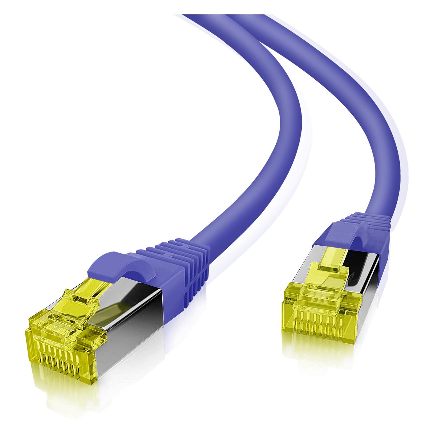 Patchkabel Helos Cat.6a GHMT AWG 26/7 - lilla, 20 m