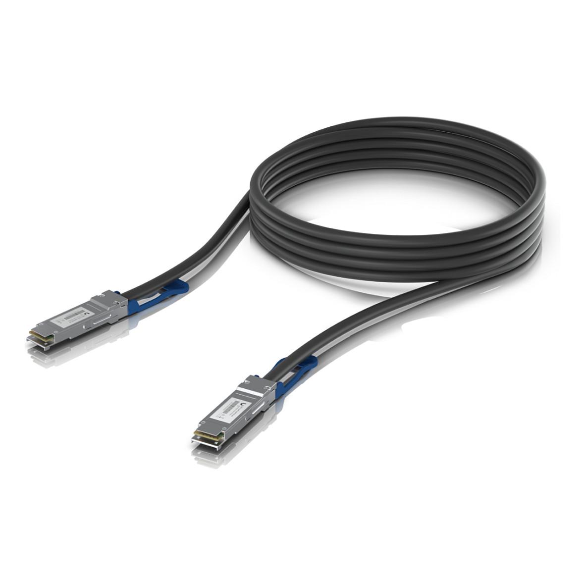 Ubiquiti UACC-DAC-QSFP28-3M - 100G QSFP28 DAC-kabel, 3 m, sort