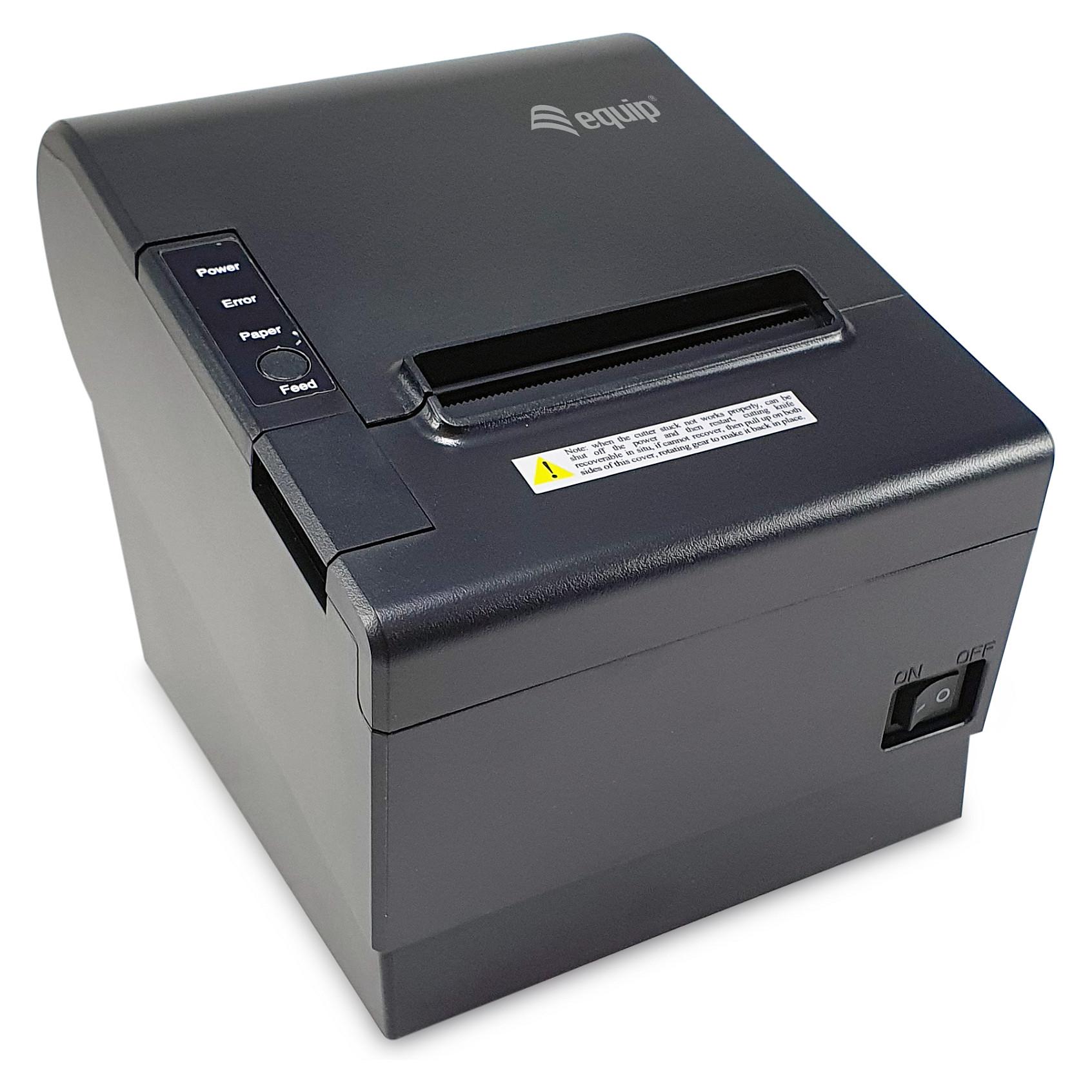 Equip 80 mm termisk POS kvitteringsprinter med auto cutter, USB, Bluetooth, WiFi og kasseskuffetilslutning