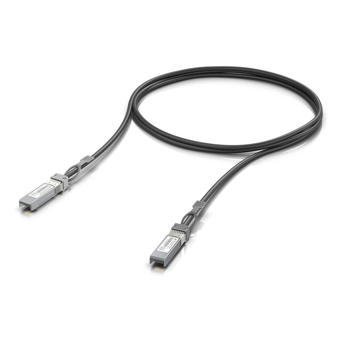 Ubiquiti UACC-DAC-SFP10-1M 10GBase SFP+ til SFP+ DAC-netværkskabel 1 m, sort