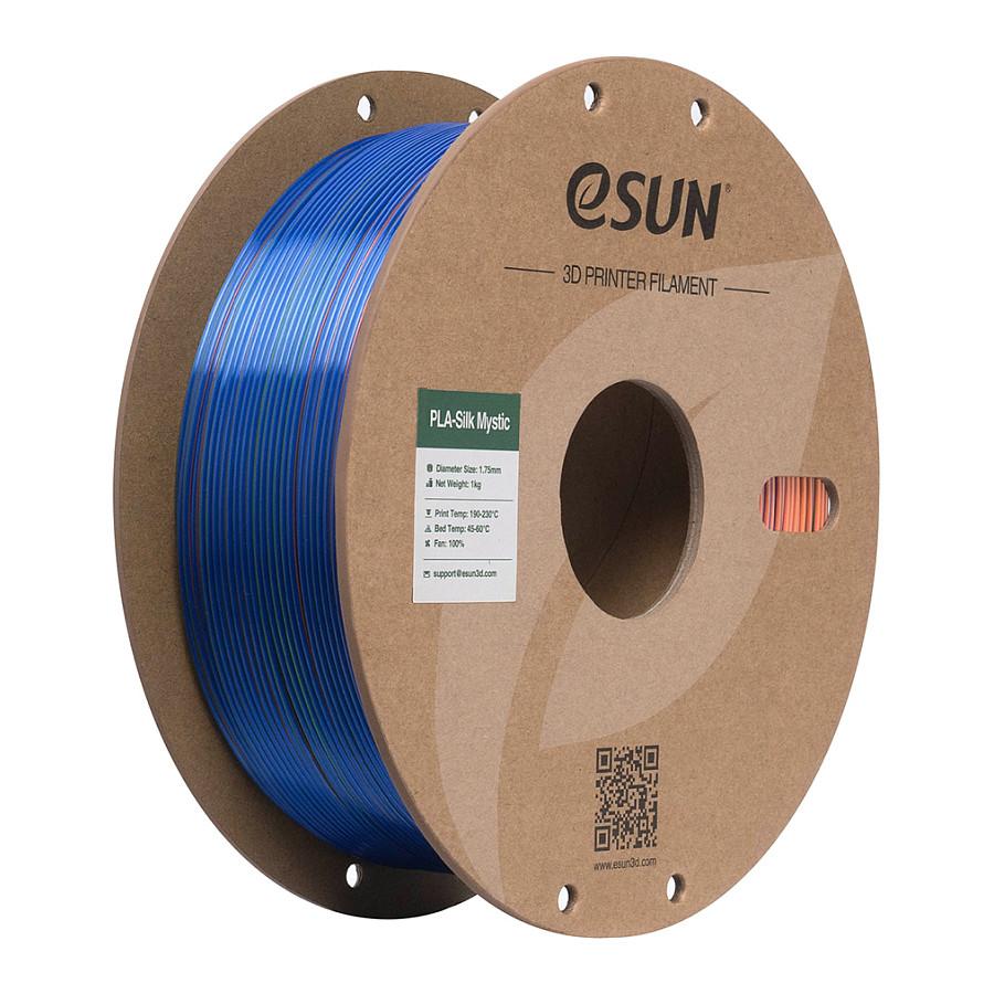 3D-printerfilament eSUN ePLA-Silk Mystic 1,75 mm 1 kg - Blue Green Orange