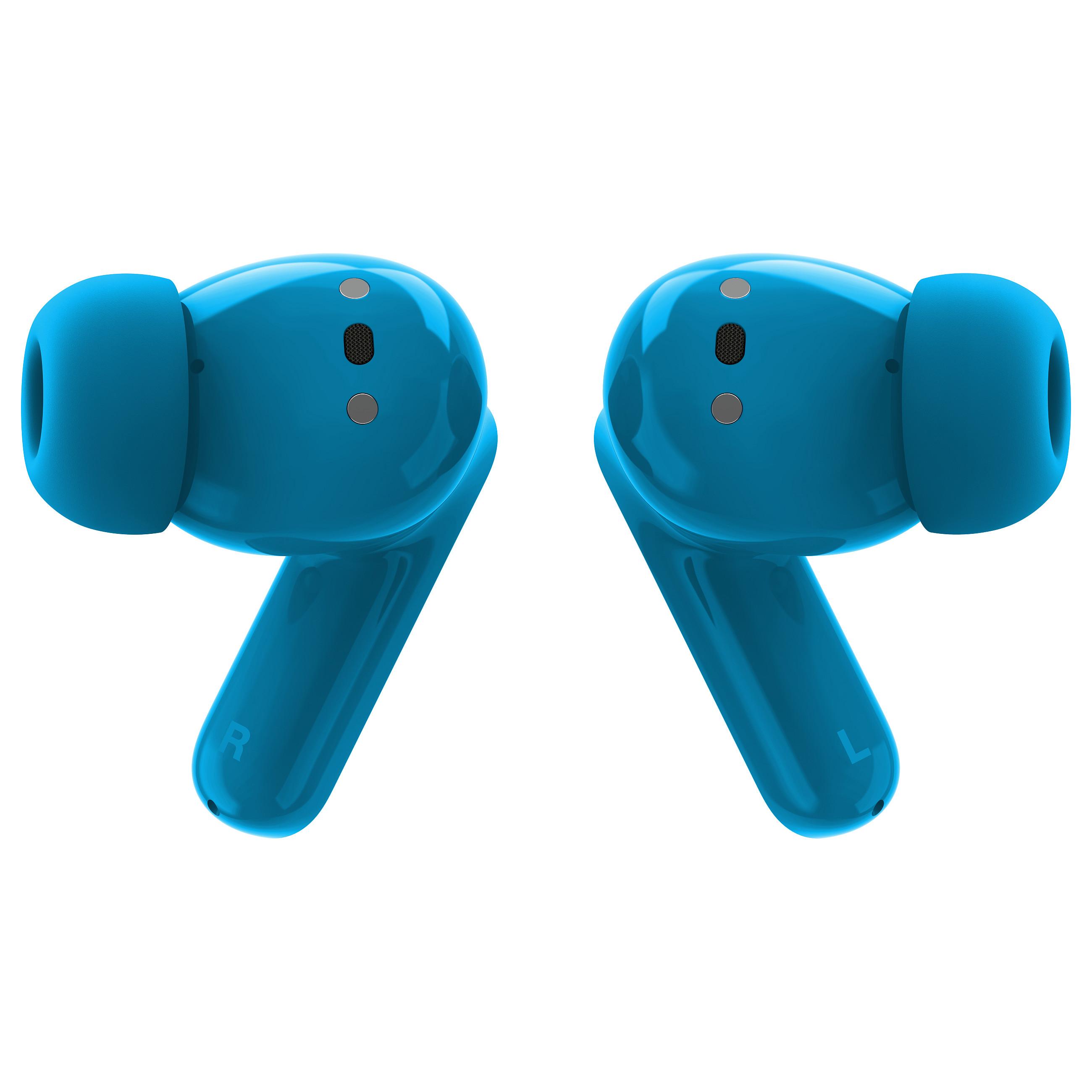 Motorola moto buds bass trådløse TWS in-ear høretelefoner med ANC og Bluetooth 5.4 - Pantone blå juvel