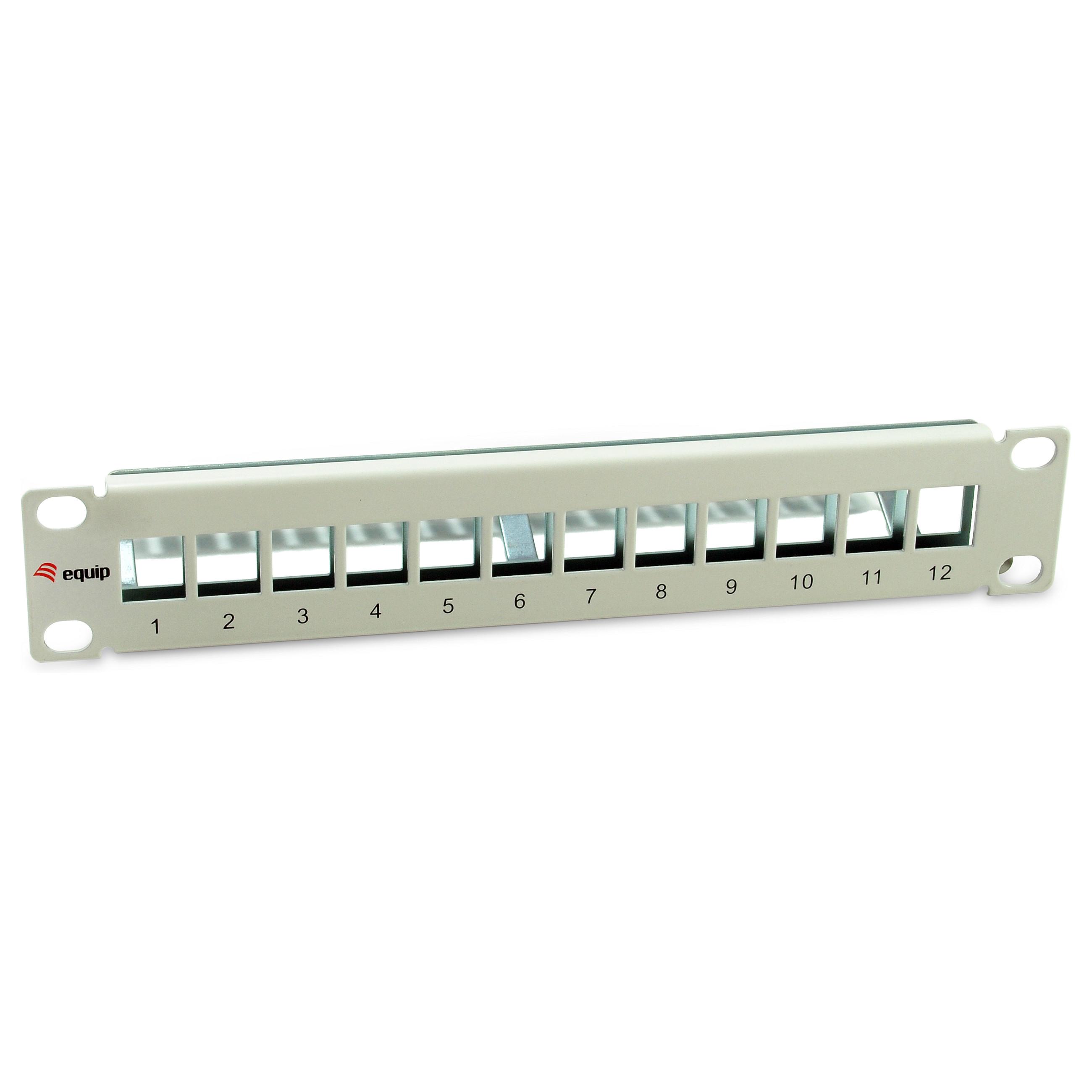 Patchpanel Equip 769330 12-port Cat6A 10" 1U Keystone
