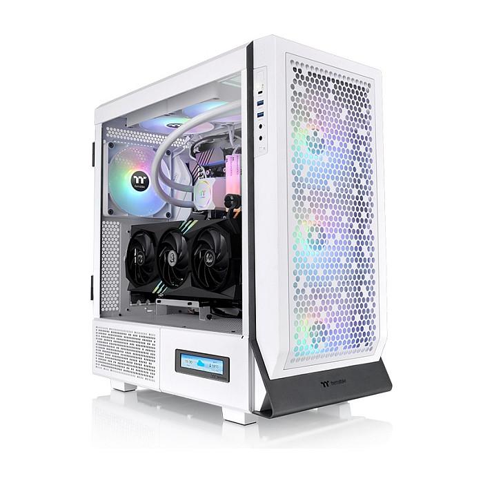 Thermaltake Ceres 500 TG ARGB Snow - Mid tower - udvidet ATX - sidepanel med vindue (hærdet glas) - ingen strømforsyning (PS/2) - hvid - USB/Lyd