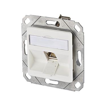 RJ45 tilslutningsdåse METZ CONNECT E-DAT modul 8(8) UPk - renhvid