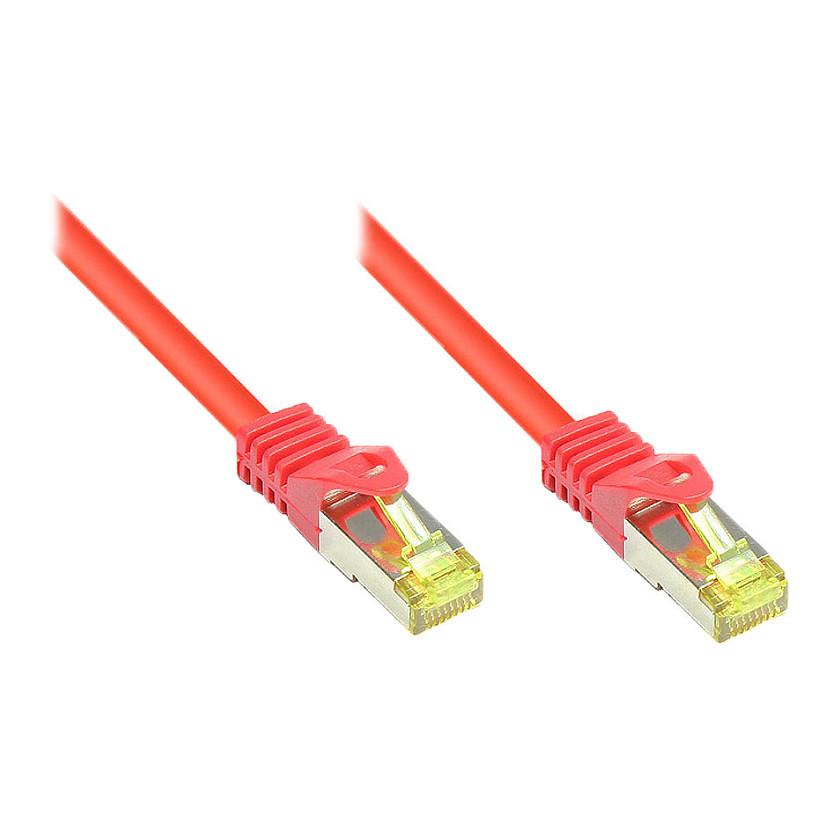 Netværkskabel econ connect Cat7 S/FTP RJ45 - rød, 1 m