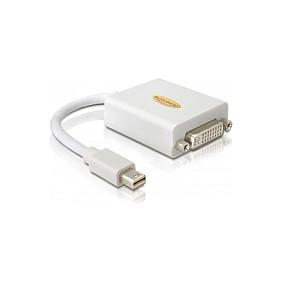 Mini DisplayPort til DVI-adapter DeLOCK 65129 - hvid