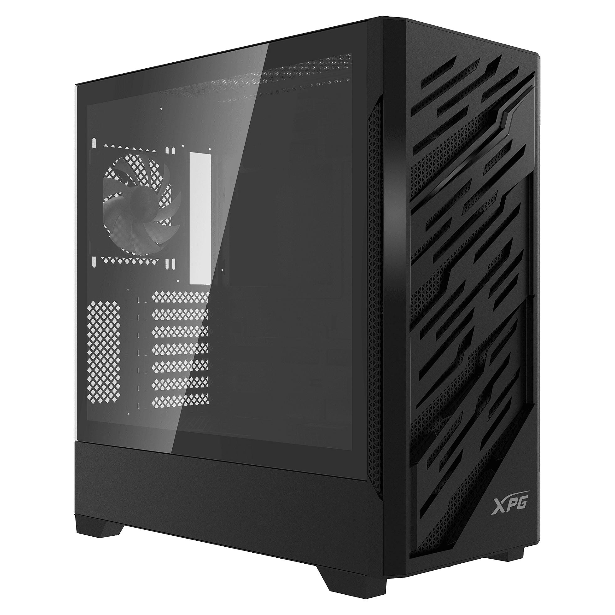 XPG Starker AIR BTF ATX Midtower PC-Kabinet – ARGB, E‑ATX/BTF, 4×120 mm ARGB-blæsere – Sort