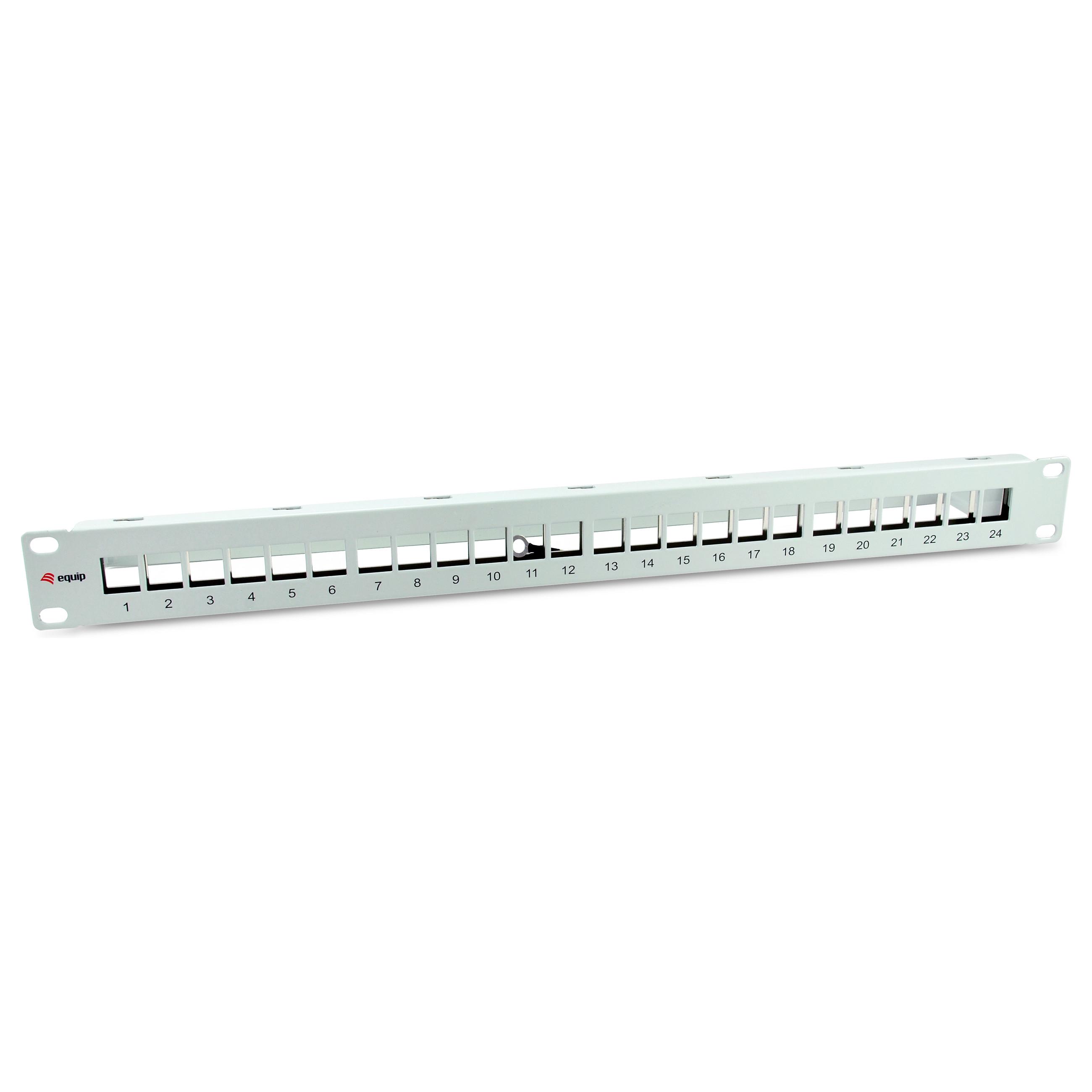 Patchpanel Equip 769326 Cat6A 24-port 19" 1U Keystone