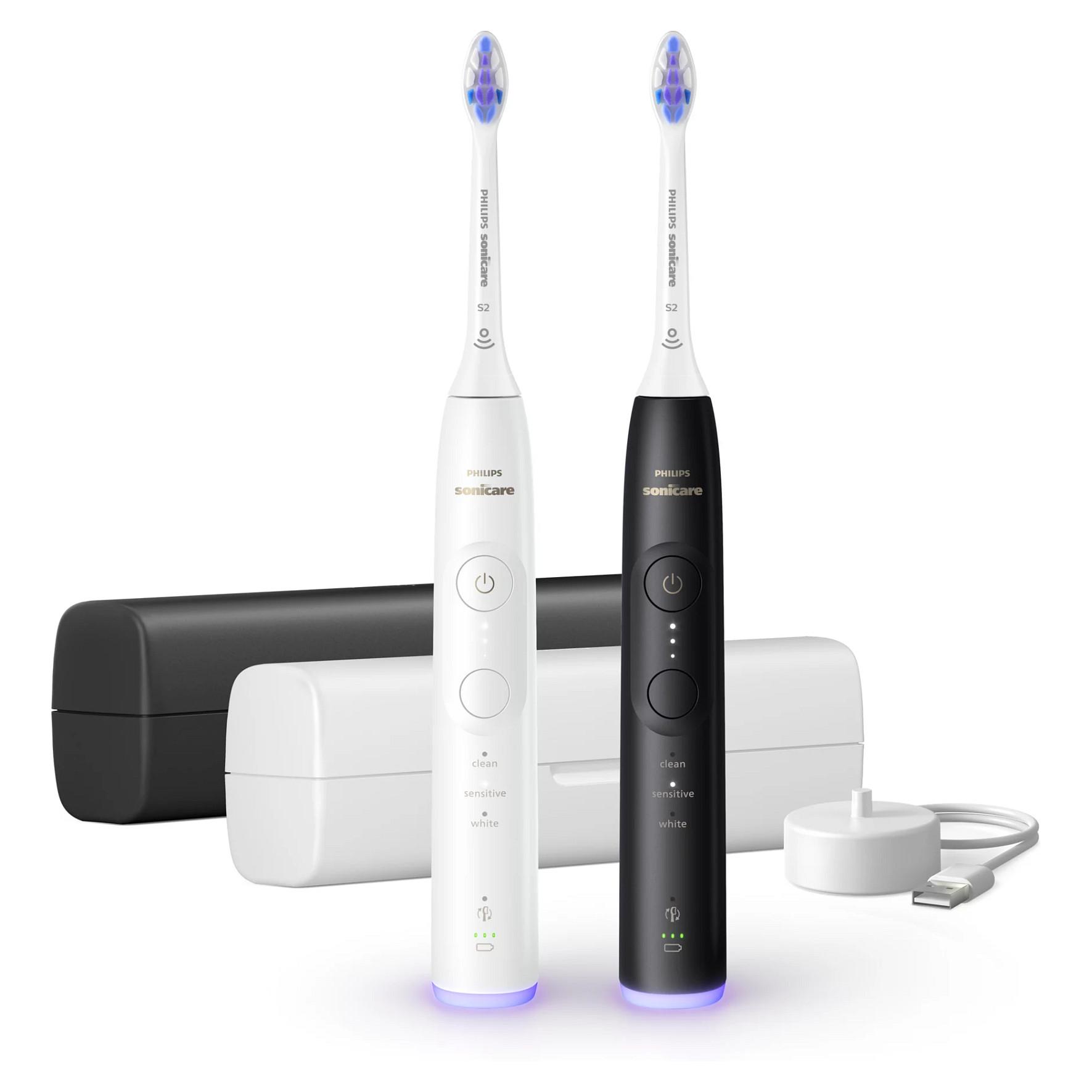 Philips - Sonicare Serie 6500 Elektriske Tandbørster - Hvid Sort - Hx7419/01