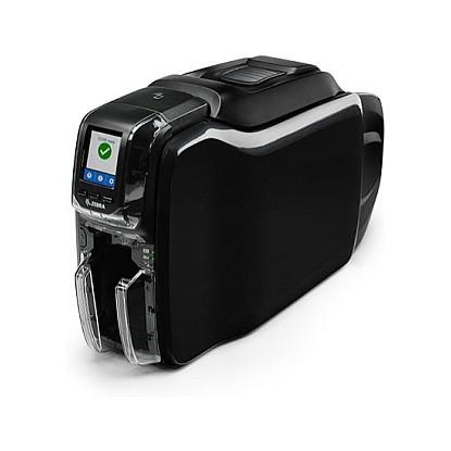 Zebra ZC350 - Plastikkortprinter - farve - blæksubliminering/termisk transfer - CR-80 Card (85.6 x 54 mm) - 300 dpi - op til 1000 kort/time (mono) / op til 225 kort/time (farve) - kapacitet: 100 kort - USB 2.0, LAN