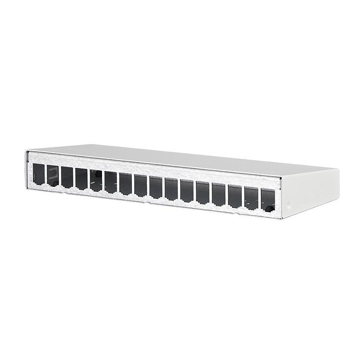 Modulhus METZ CONNECT AP 16 port - renhvid RAL 9010