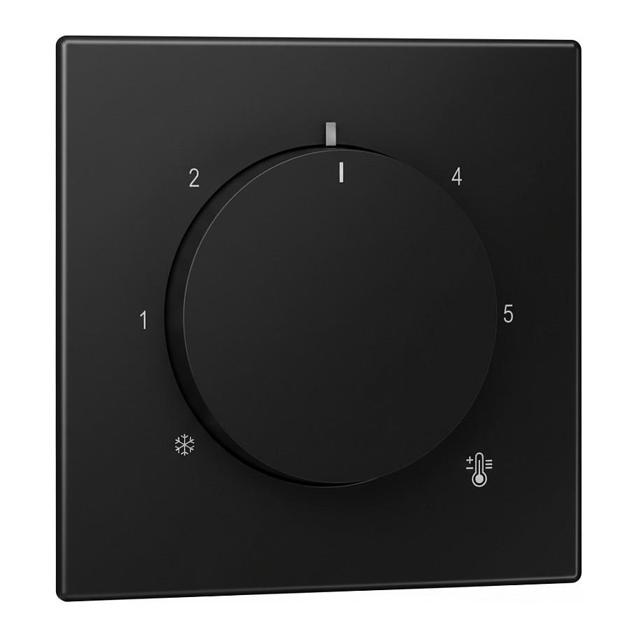 Termostatafdækning JUNG LS1749BFSWM - sort