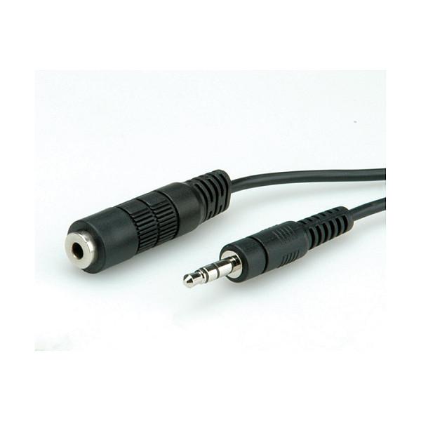 3,5 mm forlængerkabel ROLINE 11.09.4352 - 2 m, sort