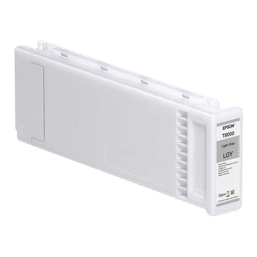 Epson T8000 - 700 ml - lysegrå - original - blækpatron - for SureColor SC-P10000, SC-P20000, SC-P20000SE