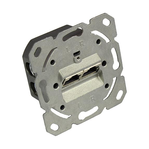 Netværksdåse econ connect GC-N0051 Cat. 6A - 2 x RJ45, grå