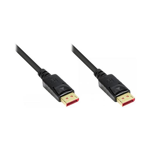 DisplayPort-kabel econ connect 4814-005S DP 1.4 - sort, 0,5 m