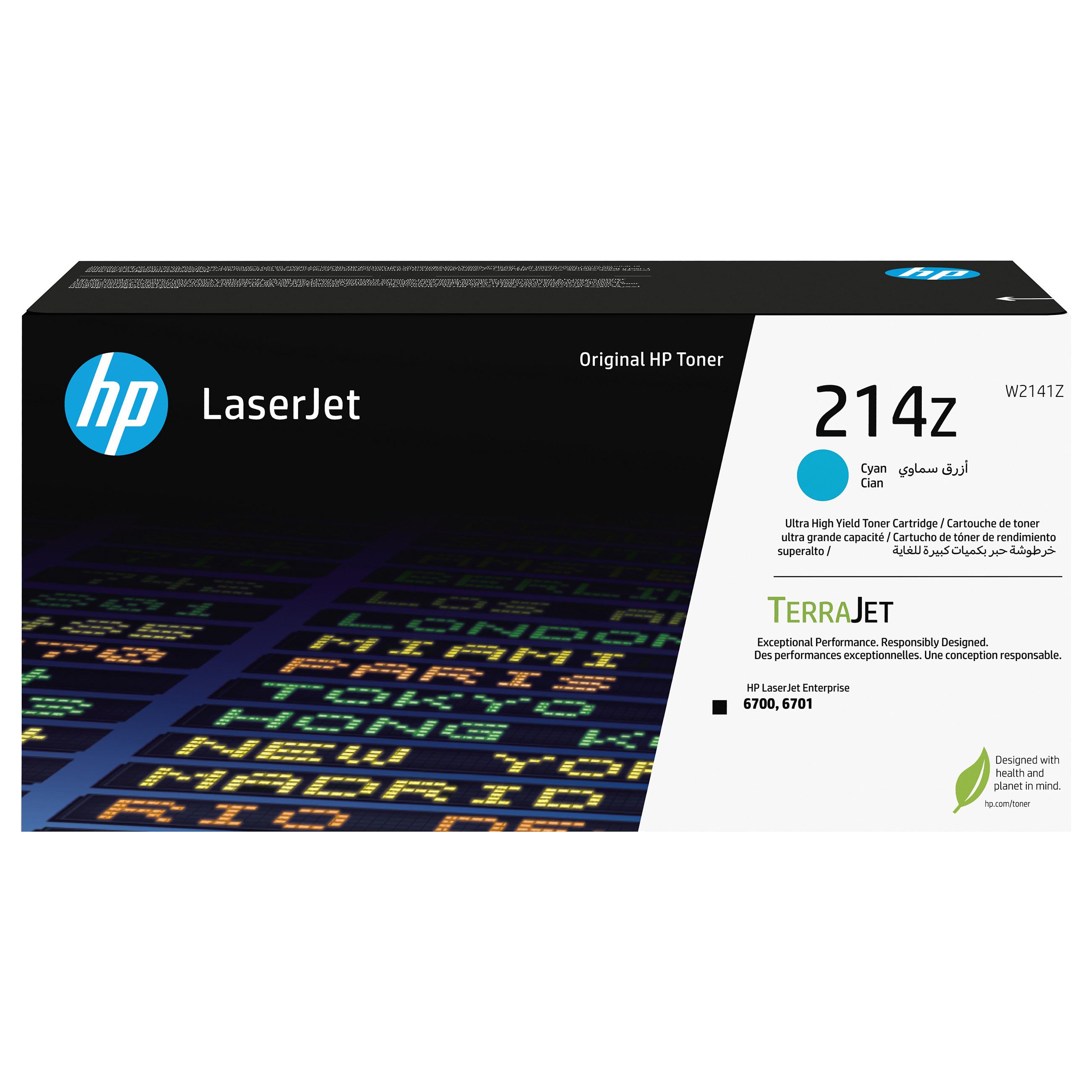 Hp Toner Cyan 214z 26k - Color Laserjet 6700dn/6701dn