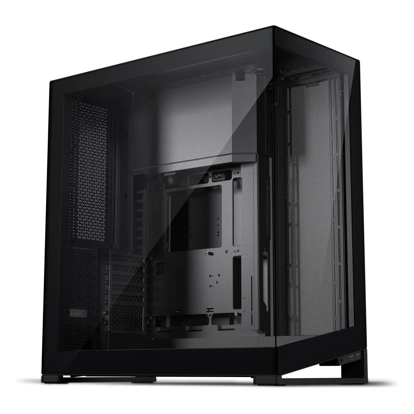 Phanteks NV series NV9 MKII - FT - udvidet ATX - sidepanel med vindue (hærdet glas) - ingen strømforsyning - sort satin - USB/Lyd
