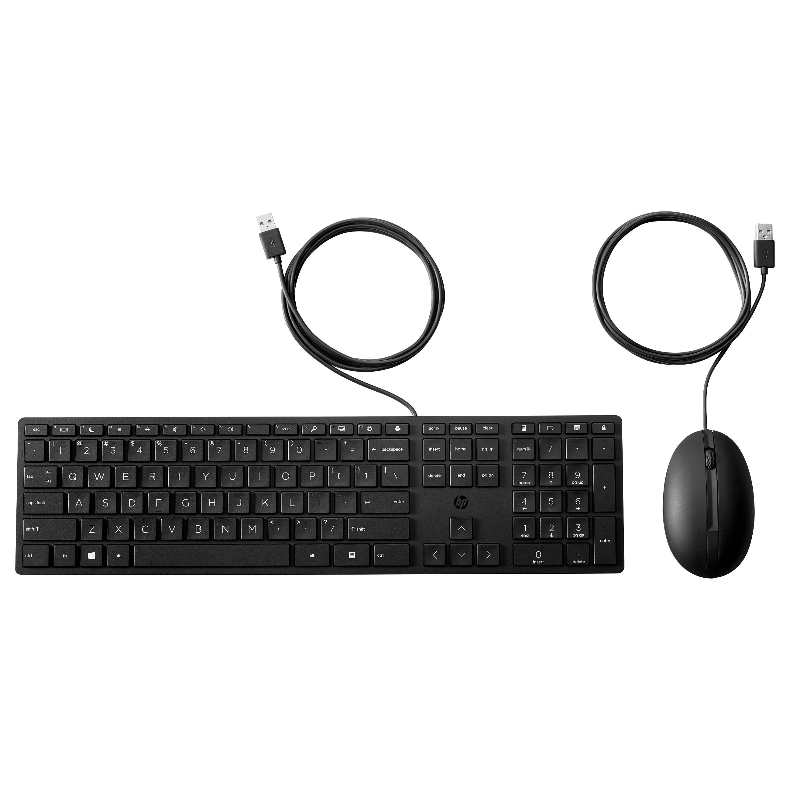 HP Desktop 320MK Sæt med mus og tastatur Pressestempel Kablet