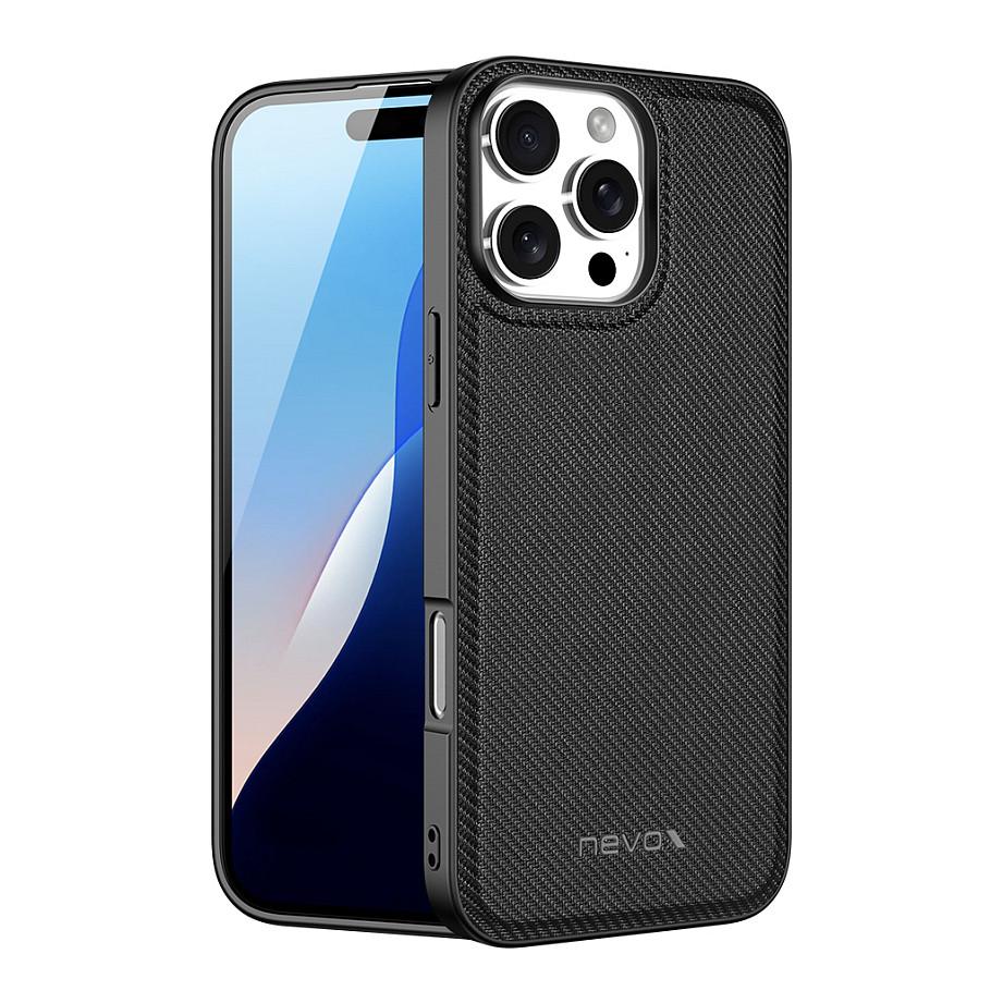 Mobilcover nevox StyleShell Nylo til iPhone 16 Pro - sort